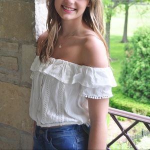 Altar’d State White Off the Shoulder